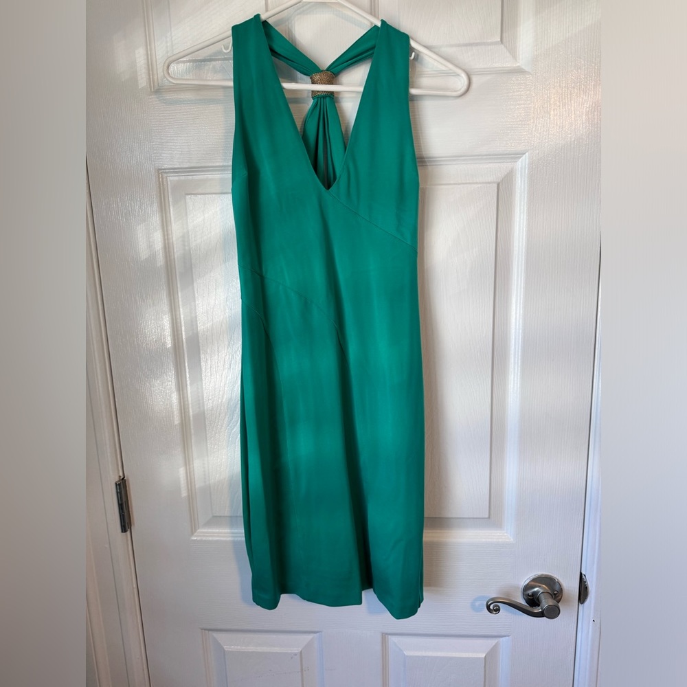Bebe green bodycon dress size medium